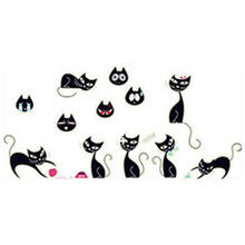 Cute black Cat luminous stickers glow in the dark kids bedroom for home wall decorations cartoon fluorescent wallpaper 21*24.5cm 2024 - buy cheap