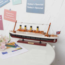 Supu titânio de madeira de barco a vela, modelos de decoração de caixa náutica, presentes decoração de artesanato, lembrança de decoração 2024 - compre barato