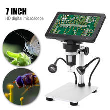 Latest 12MP DM9 HD 7 inch 1200x digital microscope industrial magnifier with wire control and battery suitable for iPhone iPad 2024 - buy cheap