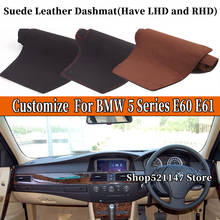 Accessories Car-styling Suede Leather Dashmat Dashboard Cover Dash Mat Carpet For BMW 5 Series E60 E61 520I 525I 528I 530I 535I 2024 - buy cheap