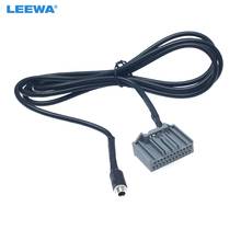 LEEWA-Cable auxiliar Adaptador de Audio para coche, conector hembra de 3,5mm a 24 Pines, para Honda CRV/Civic/Avancier/Vezel/Crider/XR-V/Elysion 2024 - compra barato