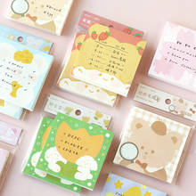 100 Sheet  Kawaii Stationery Sticky Note Paper Memo Pad Student DIY Planner Sticker Post School Office Supplies 2024 - buy cheap