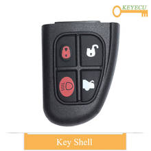 Keyecu-capa de chave para veículo de controle remoto, compatível com jaguar xj, xjr, xj8, s-type x, 2002, 2003, 2004, 2005, 2006, 2007, 4 botões, fob 2024 - compre barato