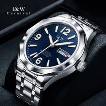 CARNIVAL Brand Fashion Business Watch For Men Luxury Automatic Wristwatches Waterproof Luminous Calendar Clock Relogio Masculino 2022 - buy cheap