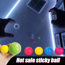 Bola fluorescente de parede 4.5cm, jogo de descompressão para crianças, presente para alívio do estresse, squash 2024 - compre barato