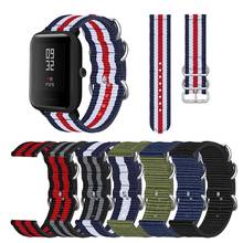 Ремешок спортивный Плетеный для Xiaomi Huami Amazfit Bip S, браслет для часов GTS 2 /GTR 42 мм 47 мм 2 xiaomi, цветной браслет для смарт-часов 2024 - купить недорого