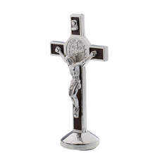 9cm Metal Crucifix Model Jesus Christ Statue with Sticky Base Car Dashboard Decorations 2024 - buy cheap