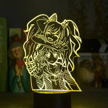 Danganronpa-luces de noche 3D, lámpara de noche enosima Junko Makoto Naeki que cambia de Color, regalo de Navidad, Anime Fandom, envío Naejunko 2024 - compra barato