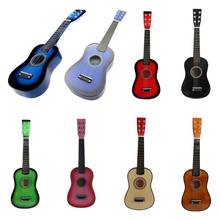 23inch Guitar Mini Guitar Basswood Kid's Musical Toy Acoustic Stringed Instrument with Plectrum 1st String Black 2024 - buy cheap