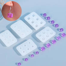 Transparent Rectangle Silicone Bead Mould Square Ball 6 Hanging Holes DIY Crafts Epoxy Mold Resin molds for Jewelry Making Tools 2024 - buy cheap