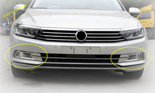 Luces antiniebla de parachoques delantero, accesorios de marco de lámparas, embellecedor de cubierta apto para Volkswagen Passat B8 2016 2017 2018, acero inoxidable 2024 - compra barato