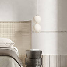 Candelabro de bola luminosa, luz moderna de lujo de estilo nórdico para comedor, dormitorio, mesita de noche, sala de estar 2024 - compra barato