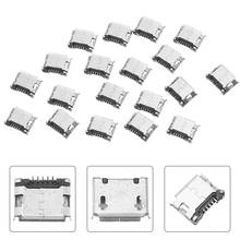 20pcs 5 Pin SMT Socket Connector Micro USB Type B Female Placement SMD DIP Socket Connector Silver 2024 - buy cheap