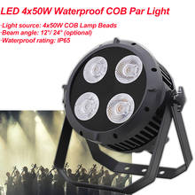 NEW Waterproof COB Par 4x50w Warm White Cool White Cob outdoor LED Par Can Light For Disco DJ Equipment Party Stage Lighting 2024 - buy cheap