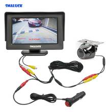 SMALUCK 4.3" TFT LCD Car Monitor 2 Video Input + Car Camera Rear View Backup Camera Security System Parking Reversing System 2024 - buy cheap