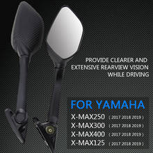 2 Pcs Motorcycle Side Mirror Black Plastic Rearview Mirror for Yamaha XMAX 300 400 125 250 2017 2018 2019 Motorcycle Accessories 2024 - buy cheap