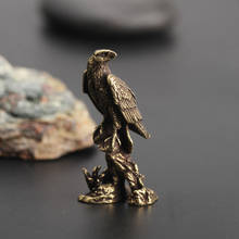 Estatua de águila hecha a mano, mini fortuna, decoración de oficina en casa, estatuilla de halcón, artesanía, adorno de escritorio, regalos 2024 - compra barato