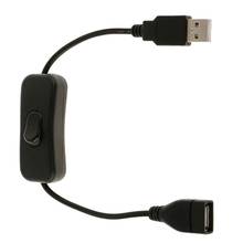 Cable de extensión 1m PET, Cable de alimentación USB macho a hembra con interruptor de encendido/apagado, Cable USB de lectura de datos, adaptador USB 2024 - compra barato