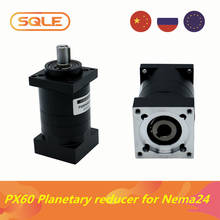 PX60 Planetary reducer for DC Motor ratio 3/4/6/10/16/24/36/64/96/144/216 low noise high effectiveness for Nema24 stepper motor 2024 - buy cheap