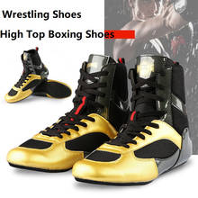 New Brand High Quality Professional Fighting Wrestling Shoes for Men Breathable Anti Slip Sneakers Man Size 35-46 Boxing Shoes 2024 - buy cheap