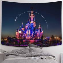 Simsant Fairytale Castle Architecture Tapestry Magic World Lantern Wall Hanging Backdrop for Bedroom Dorm Decor 2024 - buy cheap