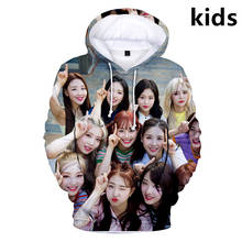 Sudadera con capucha para niños de 3 a 14 años, ropa con estampado 3D de LOONA KPOP, chaqueta de dibujos animados a la moda 2024 - compra barato