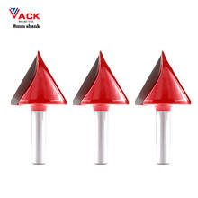 VACK 1PC 8mm shank V Bit CNC solid carbide milling cutter end mill for Wood 60 90 120 150 deg tungsten woodworking milling Tools 2024 - buy cheap