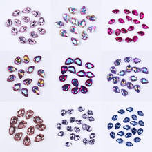 Water Drop Stones and Crystals Glitter Rhinestones For Clothes Loose Glass Craft DIY Accessories Glass Rhinestone For Nail Decor 2024 - buy cheap