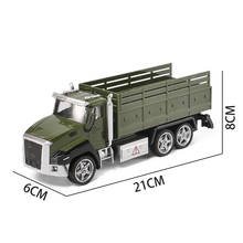 Alloy Military Engineering Vehicle Model Simulated Transport Kids Toy Car 2024 - buy cheap