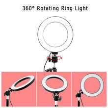 Video Light Dimmable LED Selfie Ring Light USB Ring Lamp Photography Light With Phone Holder With Tripod Stand For Make-up Youtu 2024 - buy cheap