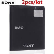 Sony-bateria 100% original ba800 para celulares sony, bateria 1700mah para sony xperia s, lt25i, xperia v, lt26i, ab-0400 genuína de alta qualidade 2024 - compre barato