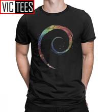 Camiseta colorida de algodón para hombre, camisa Vintage de cuello redondo, sistema operativo Linux, fiesta Ubuntu s 2024 - compra barato