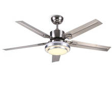 Simple And Durable Fan Light Living Room Hotel Restaurant Ceiling Fan Light Office Stainless Steel Ceiling Fan Light Fixture 2024 - buy cheap