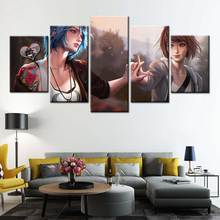 5 Pieces Canvas Art Print Life Is Strange Poster Game Canvas Paintings Printed Kids Wall Art Prints Home Decor Module Framed 2024 - buy cheap