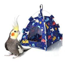 1 шт. S/L птица хомяк гнездо попугая палатка дом клетка Гамак Висячие гнезда кровать мягкая прокладка Поставка игрушек для домашних животных 2024 - купить недорого
