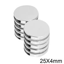 2~30pcs 25x4 Powerful Magnets 25mmx4mm Permanent Round Magnet 25x4mm Fridge Neodymium Magnetic Strong magnet 25*4 mm 2024 - buy cheap