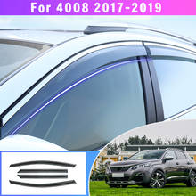 Оконный экран для защиты от погоды, защита для Peugeot 3008 2013-2019, автомобильные аксессуары для стайлинга, солнцезащитный козырек, навесы 2024 - купить недорого