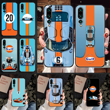 Gulf Race Car Phone case For Huawei P Mate P10 P20 P30 P40 10 20 Smart Z Pro Lite 2019 black silicone cover luxury bumper 2024 - buy cheap