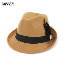 SILOQIN-gorro de Panamá para mujer, sombreros sencillos de moda para fiesta, otoño e invierno, 2019 2024 - compra barato