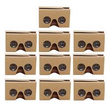 Gafas 3D para Google Cardboard V2 VR Valencia, 4,5-6 pulgadas, Smartphone con diadema (10 Uds.) 2024 - compra barato