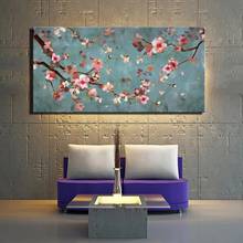 Plum Blossom Canvas Paintings For Living Room Wall Classical Flowers Wall Art Pictures Large Size Posters And Prints Home Decor 2024 - buy cheap