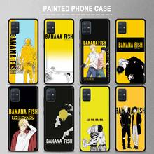 Funda de teléfono para Samsung Galaxy M31, M30s, M31s, M51, M21, M11, M01, A7, A9, F41 Prime, TPU, plátano, pez, Anime 2024 - compra barato