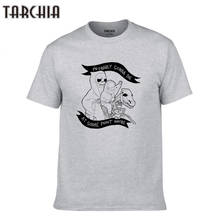 TARCHIA Male Cotton New Men T Shirt Homme Casual Print T-shirt Men Short Sleeve Boy Probably Gonna Die Soft 2021 Brand Tshirt 2024 - buy cheap