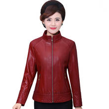 2020 new women's leather fashion plus size 5XL short jacket autumn Zipper pocket loose PU leather jackets Women's tops 2024 - buy cheap