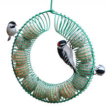 Alimentador de pássaros de amendoim suspenso, recipiente de comida de semente, alimentador de pássaros selvagem com gancho pendurado para observação de pássaros 2024 - compre barato
