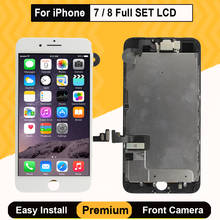 Pantalla LCD para iPhone 7 y 8, repuesto de montaje de digitalizador con Sensor de cámara frontal, altavoz de oreja, color blanco y negro 2024 - compra barato