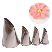 4pcs/set Petal Flower Nozzles Creative Icing Piping Nozzle Pastry Tips Baking Tools Sugar Craft Fondant Cake Decorating Tools 2024 - buy cheap