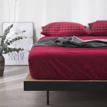 Lençol de cama com elástico, 1 peça, cor sólida, lixa, 1 unidade 2024 - compre barato