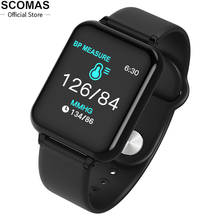SCOMAS1.3 inch Sport Smart Watch Men Full Touch Fitness Tracker  With BlueTooth Smartband Heart Rate Smartwatch for Xiaomi phone 2024 - buy cheap