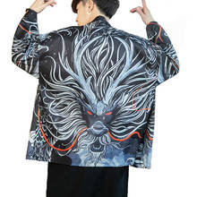 Casaco kimono masculino japonês yukata, roupa japonesa para homens haori 2024 - compre barato